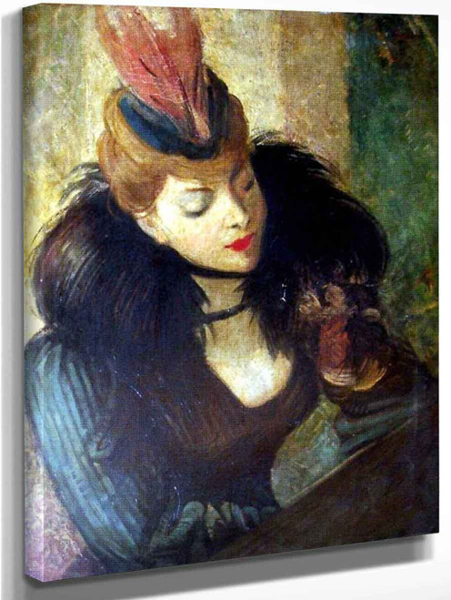 Red Feather By Giovanni Boldini
