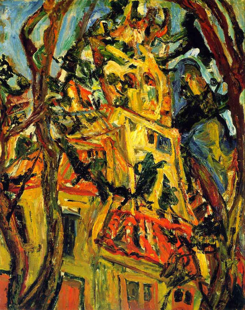Red Roofs, Ceret 1 By Chaim Soutine