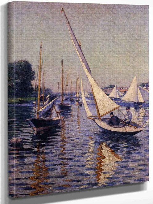 Regatta At Argenteuil By Gustave Caillebotte