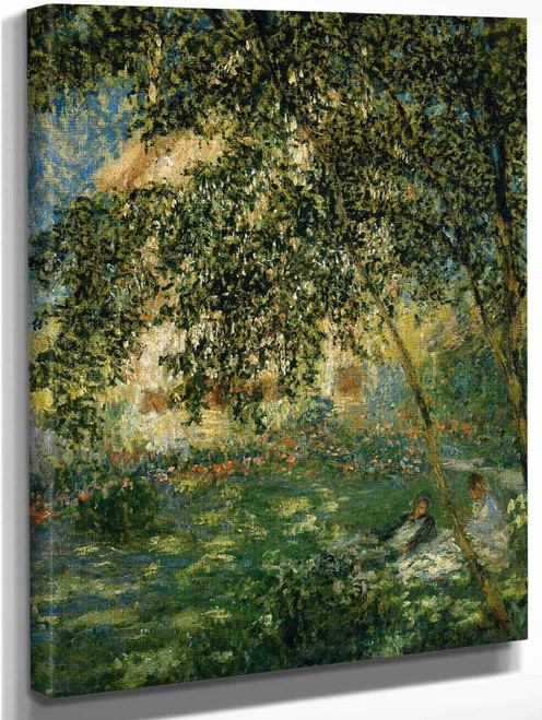 Relaxing In The Garden, Argenteuil By Claude Oscar Monet