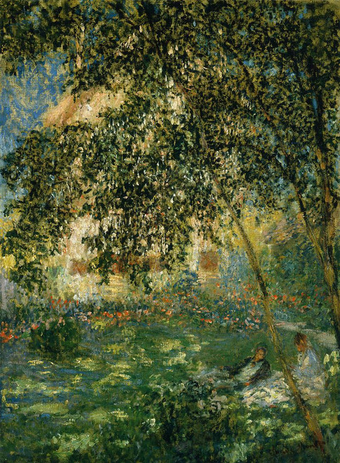 Relaxing In The Garden, Argenteuil By Claude Oscar Monet