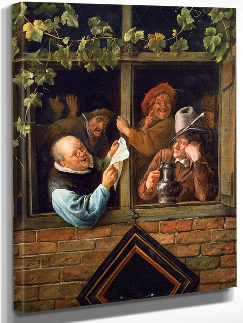 Rhetoricians At At Window By Jan Steen