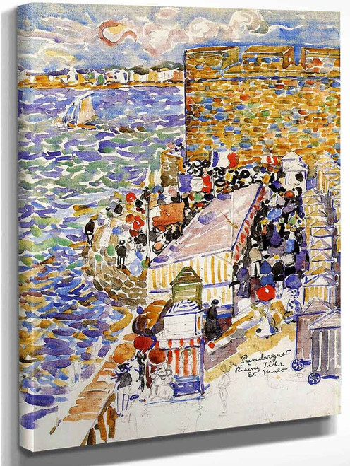 Rising Tide, St. Malo By Maurice Prendergast By Maurice Prendergast