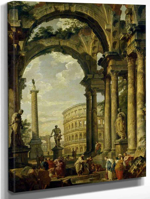 Roman Capriccio By Giovanni Paolo Panini By Giovanni Paolo Panini