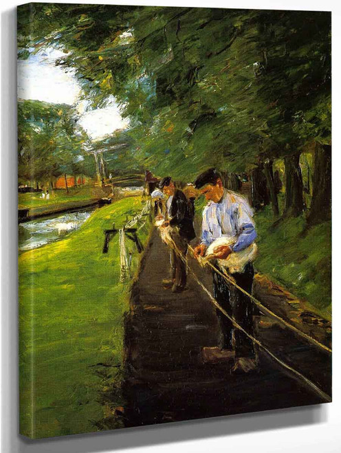 Ropewalk In Edam By Max Liebermann By Max Liebermann