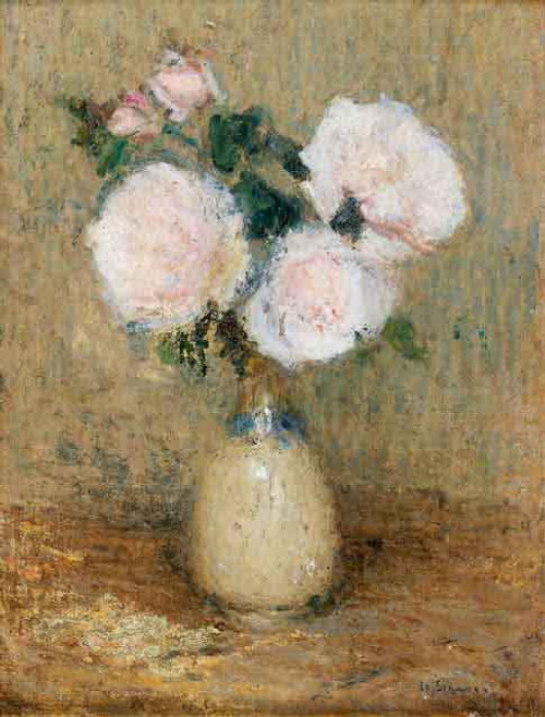 Roses Of Gerberoy By Henri Le Sidaner By Henri Le Sidaner