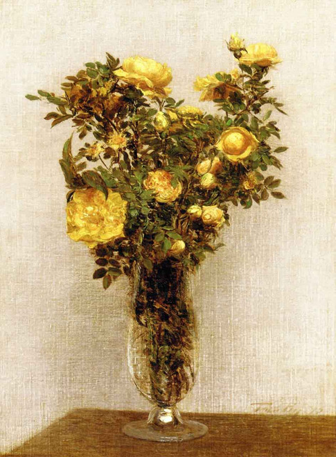 Roses6 By Henri Fantin Latour By Henri Fantin Latour