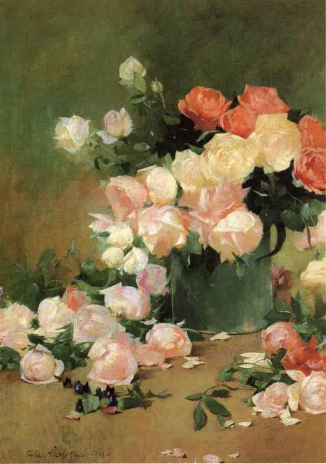 Roses By Emil Carlsen By Emil Carlsen