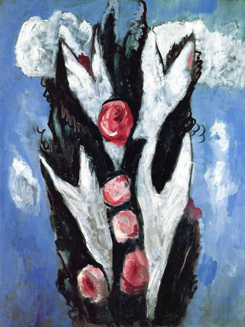 Roses By Marsden Hartley