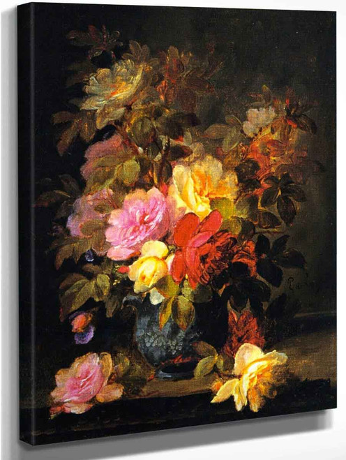 Roses By Raoul De Longpre By Raoul De Longpre