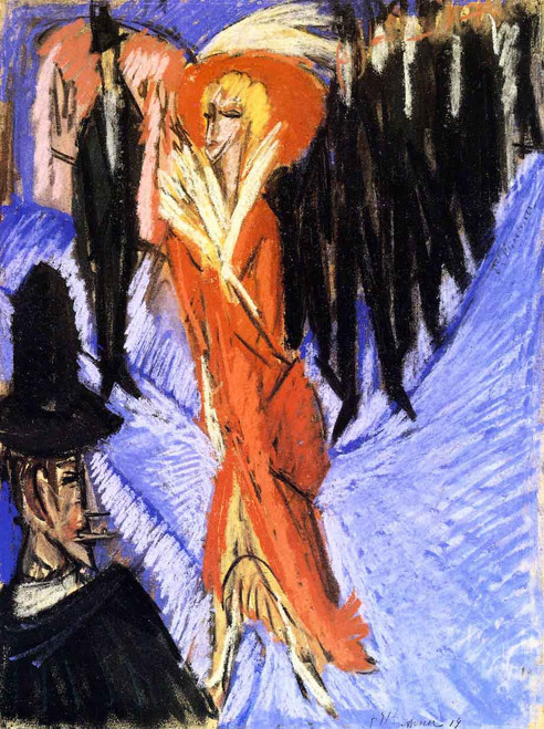 Rote Kokotte By Ernst Ludwig Kirchner By Ernst Ludwig Kirchner