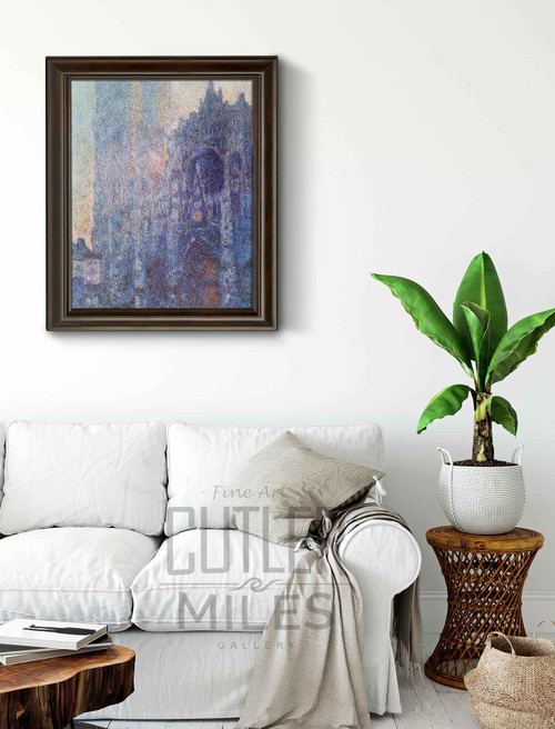 Rouen Cathedral, The Portal And The Tour D'albane At Dawn By Claude Oscar Monet Art Reproduction