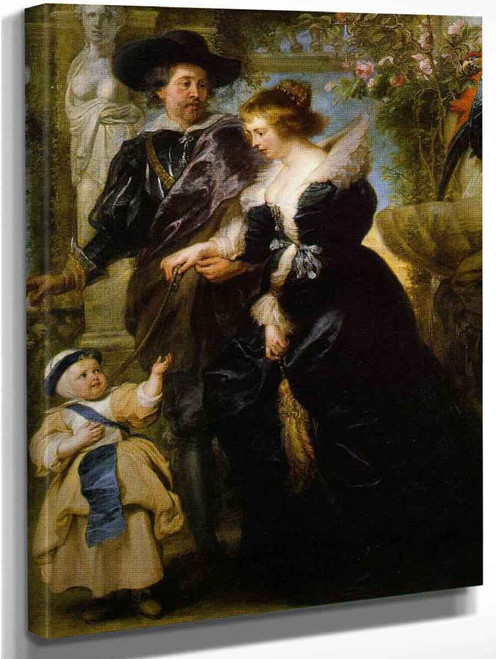 Rubens, His Wife Helena Fourment, And Their Son Peter Paul By Peter Paul Rubens