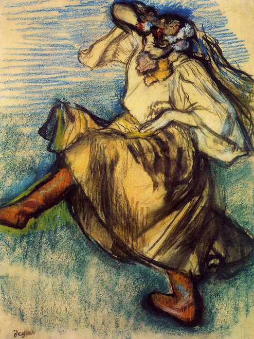 Russian Dancer1 By Edgar Degas
