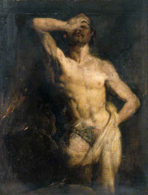 Sacrifice Of Abel By Daniel Maclise, R.A.