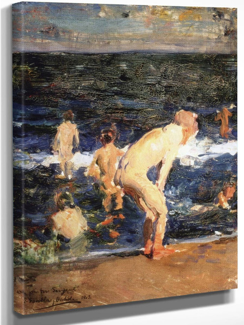 Sad Inheritance (Study) By Joaquin Sorolla Y Bastida(Spanish, 1863 1923)