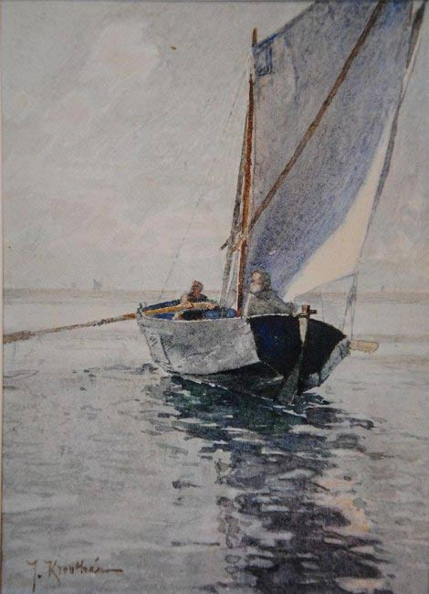 Sailing Boat By Johan Krouthen