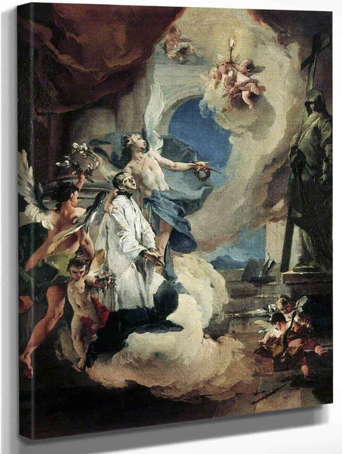 Saint Aloysius Gonzaga In Glory By Giovanni Battista Tiepolo