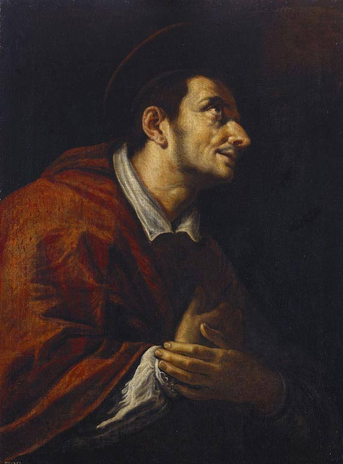 Saint Charles Borromeo  By Domenico Fetti Saint Charles Borromeo  By Domenico Fetti