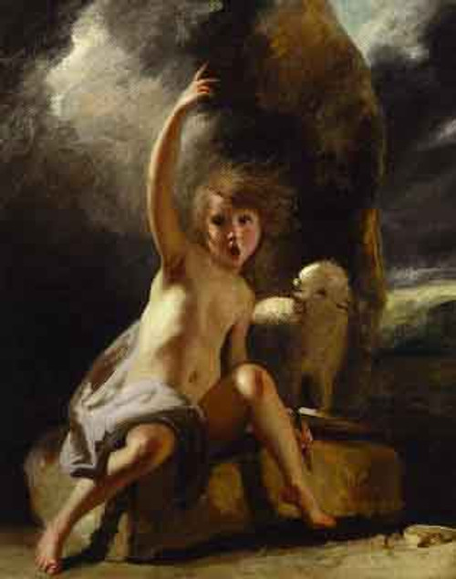 Saint John The Baptist In The Wilderness By Sir Joshua Reynolds