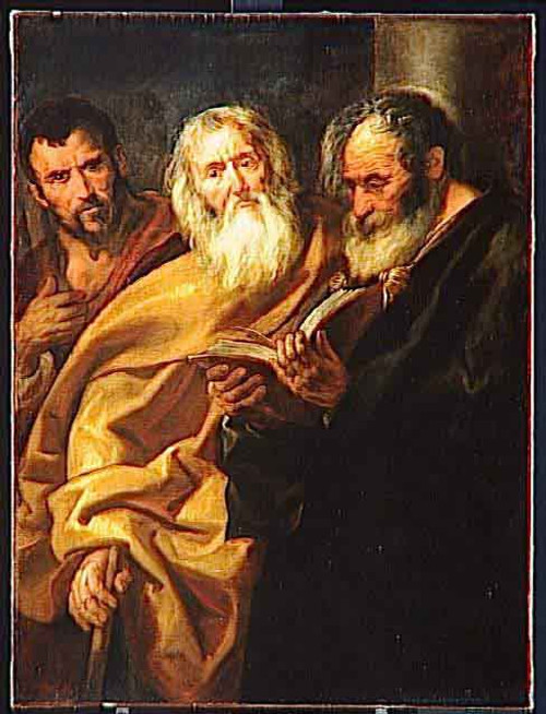Saint Matthew And Two Apostles By Jacob Jordaens