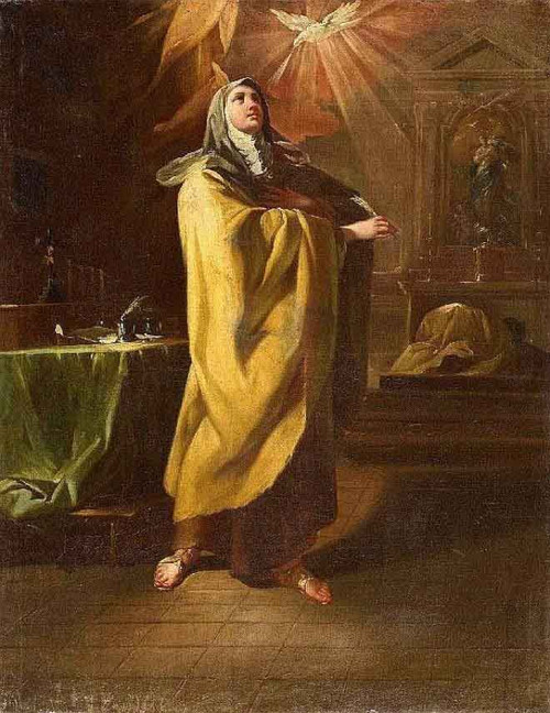 Saint Theresa Of Avila By Corrado Giaquinto By Corrado Giaquinto