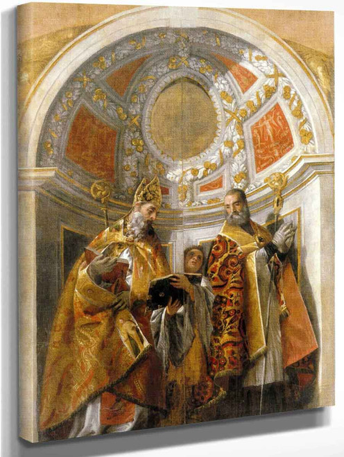 Saints Geminianus And Severus By Paolo Veronese