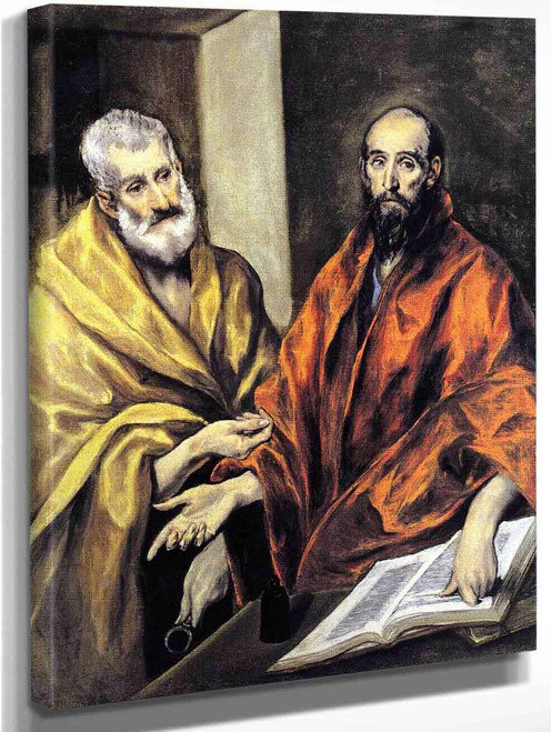 Saints Peter And Paul By El Greco By El Greco