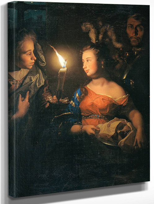 Salome With The Head Of John The Baptist By Godfried Schalcken