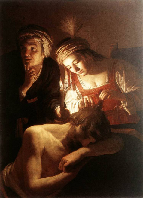 Samson And Delilah By Gerard Van Honthorst By Gerard Van Honthorst Samson And Delilah By Gerard Van Honthorst By Gerard Van Honthorst