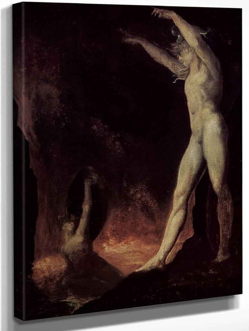 Satanic Call To The Beelzebub In Hell By Henry Fuseli  By Henry Fuseli