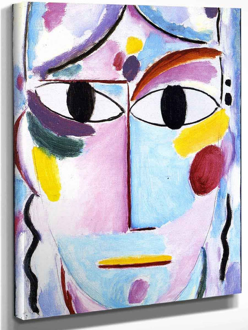 Savior's Face Head With Open Eyes By Alexei Jawlensky Art Reproduction