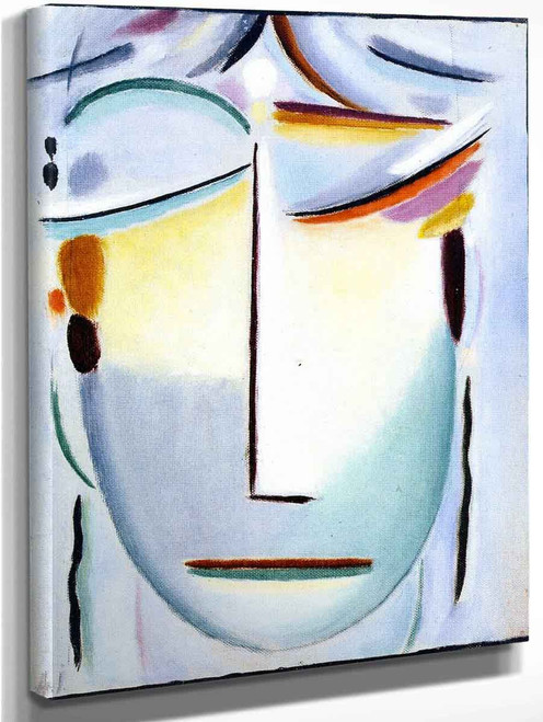 Savior's Face Waiting In Suffering By Alexei Jawlensky Art Reproduction