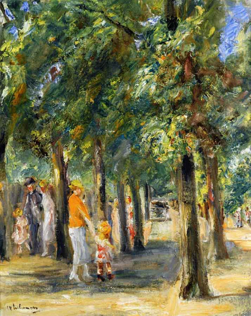 Scene In Tiergrten By Max Liebermann By Max Liebermann