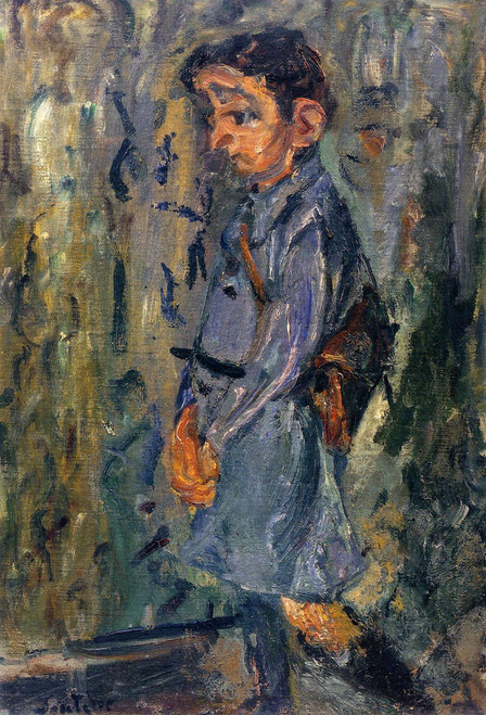 School Boy In Blue By Chaim Soutine