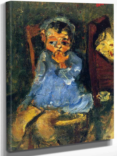Seated Child In Blue By Chaim Soutine