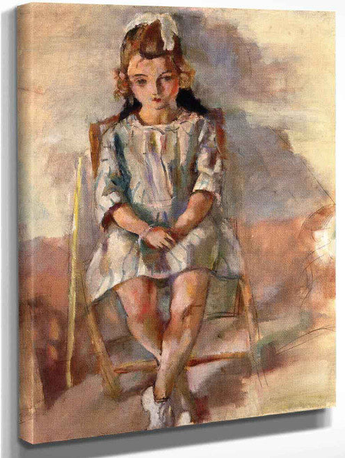 Seated Girl1 By Jules Pascin