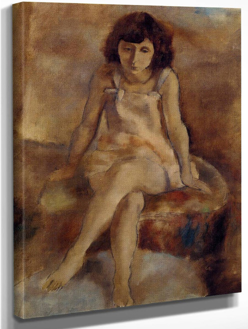 Seated Woman3 By Jules Pascin
