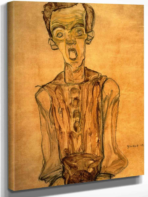 Self Portrait 5 By Egon Schiele