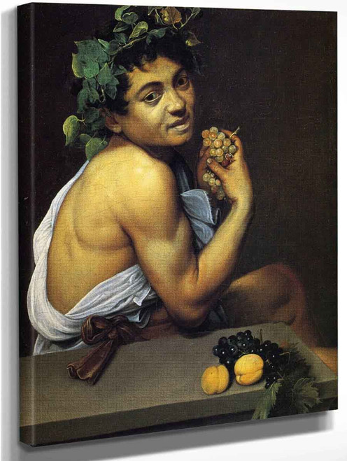 Self Portrait As Bacchus By Caravaggio By Caravaggio