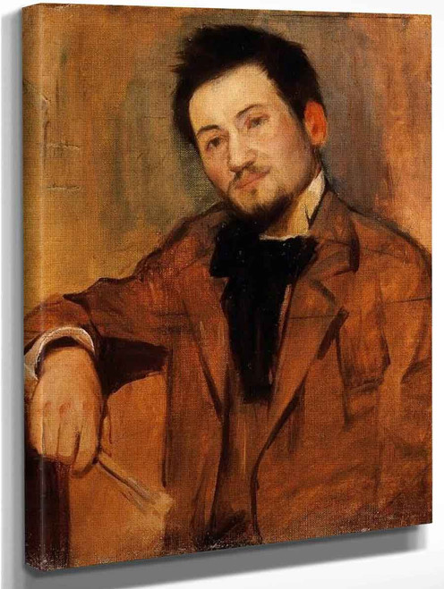 Self Portrait In Younger Age By Jozsef Rippl Ronai