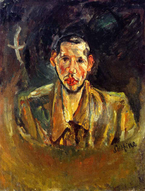 Self Portrait With Beard By Chaim Soutine