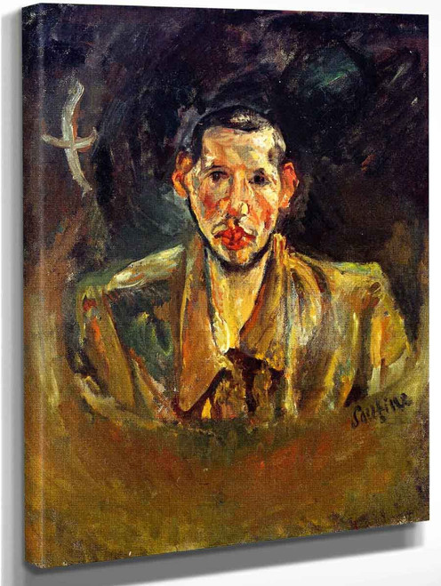 Self Portrait With Beard By Chaim Soutine