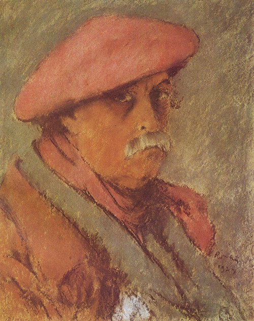 Self Portrait With Red Beret By Jozsef Rippl Ronai