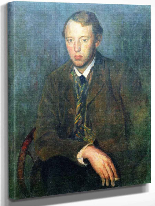 Self Portrait By Aksel Waldemar Johannessen