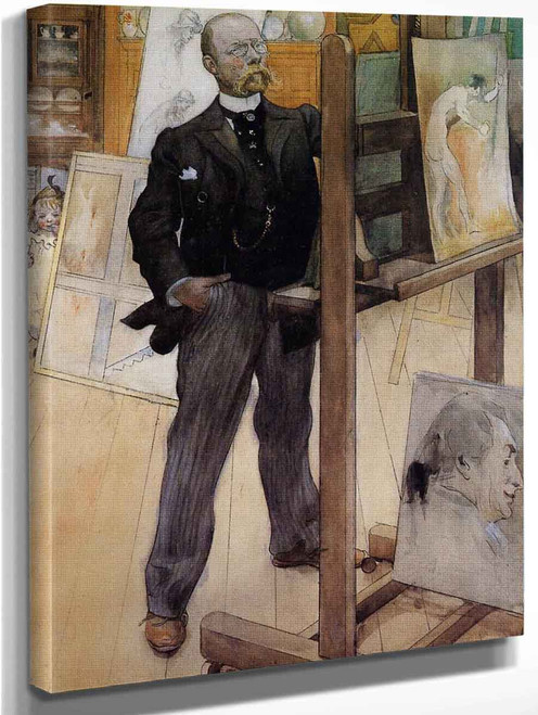 Self Portrait By Carl Larsson