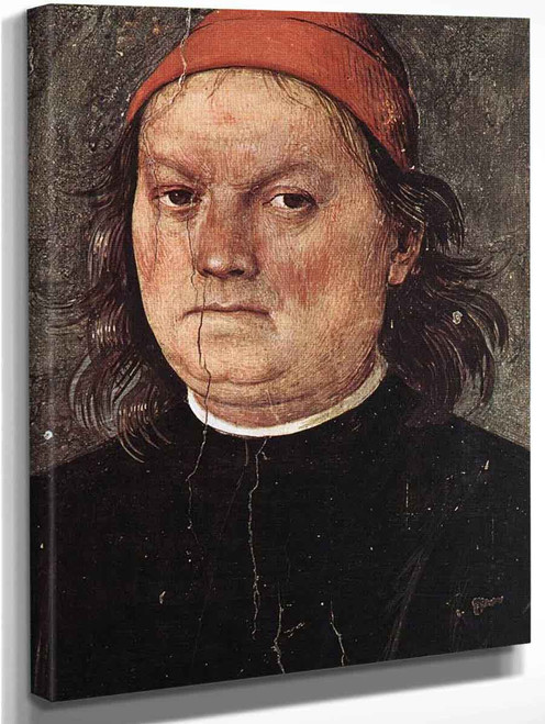 Self Portrait By Pietro Perugino By Pietro Perugino