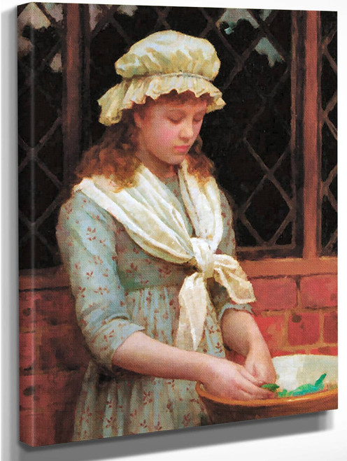 Shelling Peas By Charles Haigh Wood