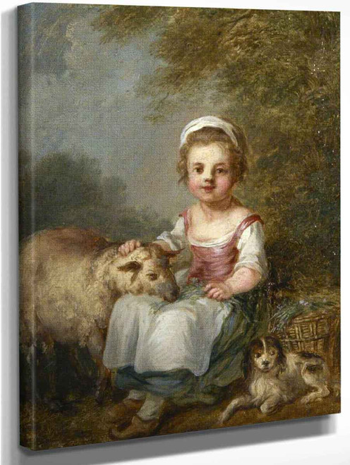 Shepherdess By Antoine Coypel Ii By Antoine Coypel Ii