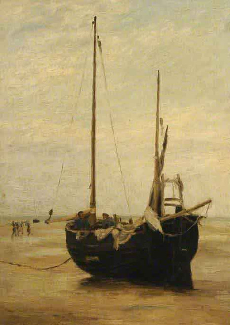Shore Scene By Jacob Henricus Maris